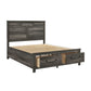 1342K-1CK* - (3) California King Platform Bed with Footboard Storage