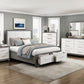 1366-1* - (3) Queen Platform Bed with Footboard Storage