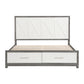 1366K-1EK* - (3) Eastern King Platform Bed with Footboard Storage