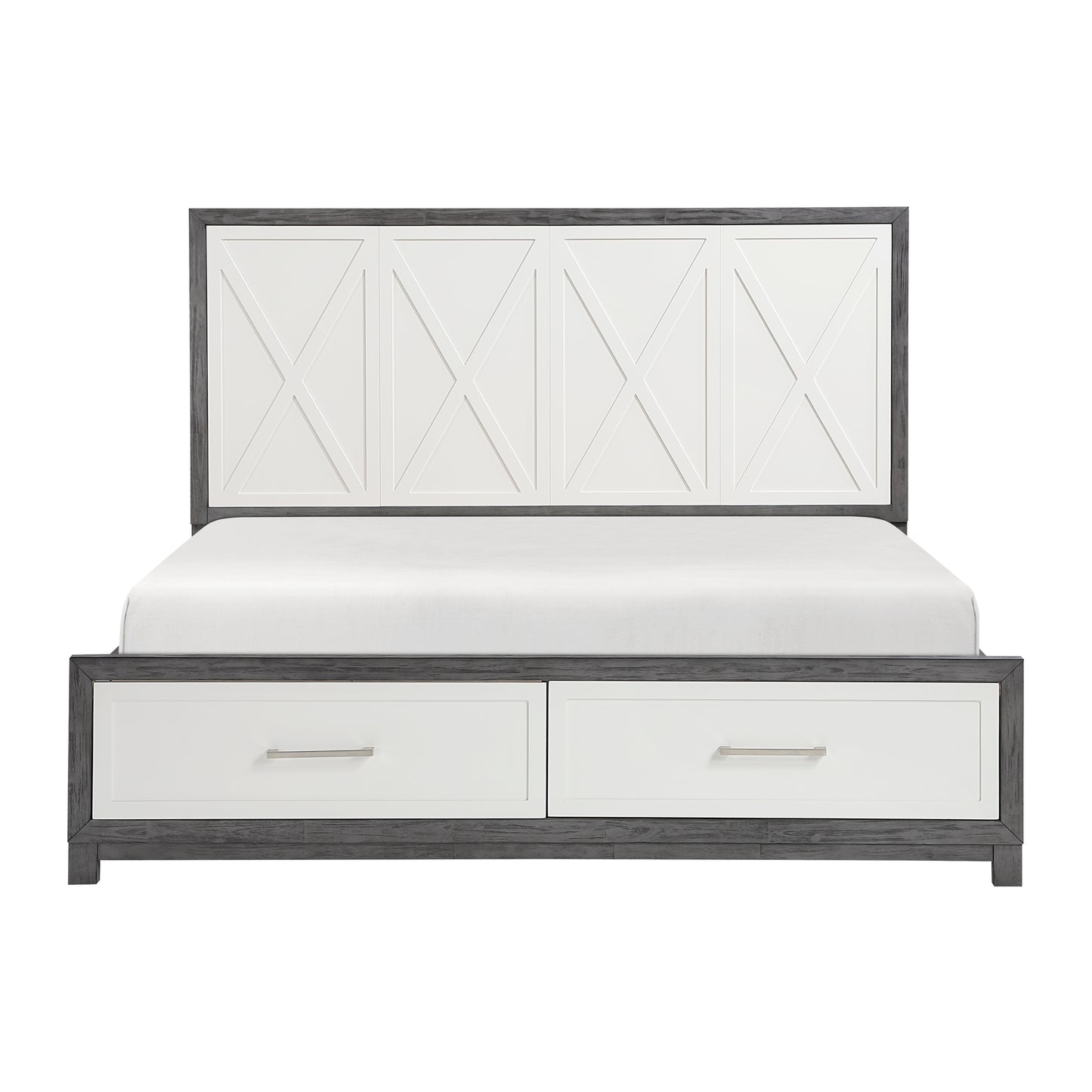 1366K-1EK* - (3) Eastern King Platform Bed with Footboard Storage