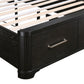 1381-1* - (3) Queen Platform Bed with Footboard Storage