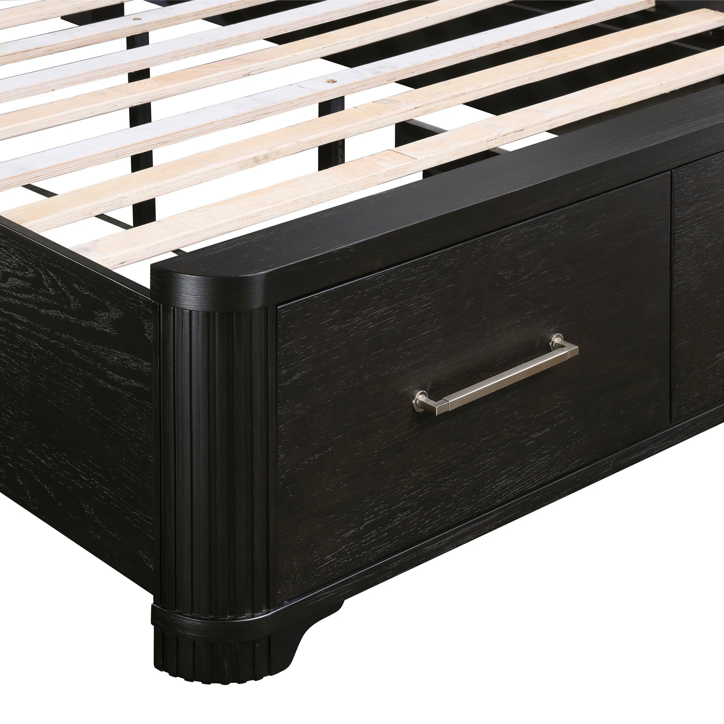 1381-1* - (3) Queen Platform Bed with Footboard Storage