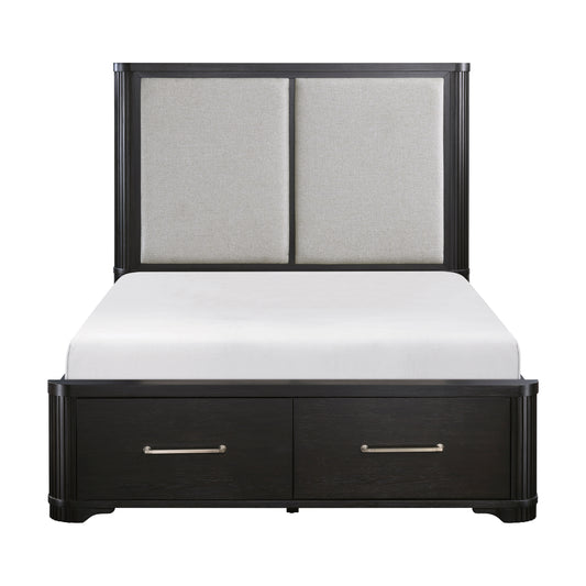 1381K-1CK* - (3) California King Platform Bed with Footboard Storage