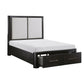 1381-1* - (3) Queen Platform Bed with Footboard Storage