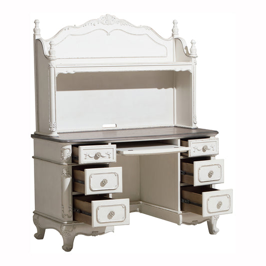 1386NW-10* - (2) Writing Desk with Hutch