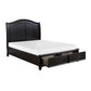 1420-1* - (3) Queen Platform Bed with Footboard Storage
