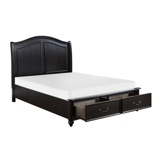 1420K-1EK* - (3) Eastern King Platform Bed with Footboard Storage