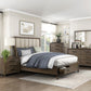 1422KN-1EK* - (3) Eastern King Platform Bed with Footboard Storage