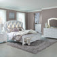 1436WK-1EK* - (3) Eastern King Platform Bed with Footboard Storage