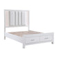 1486K-1EK* - (3) Eastern King Platform Bed with Footboard Storage
