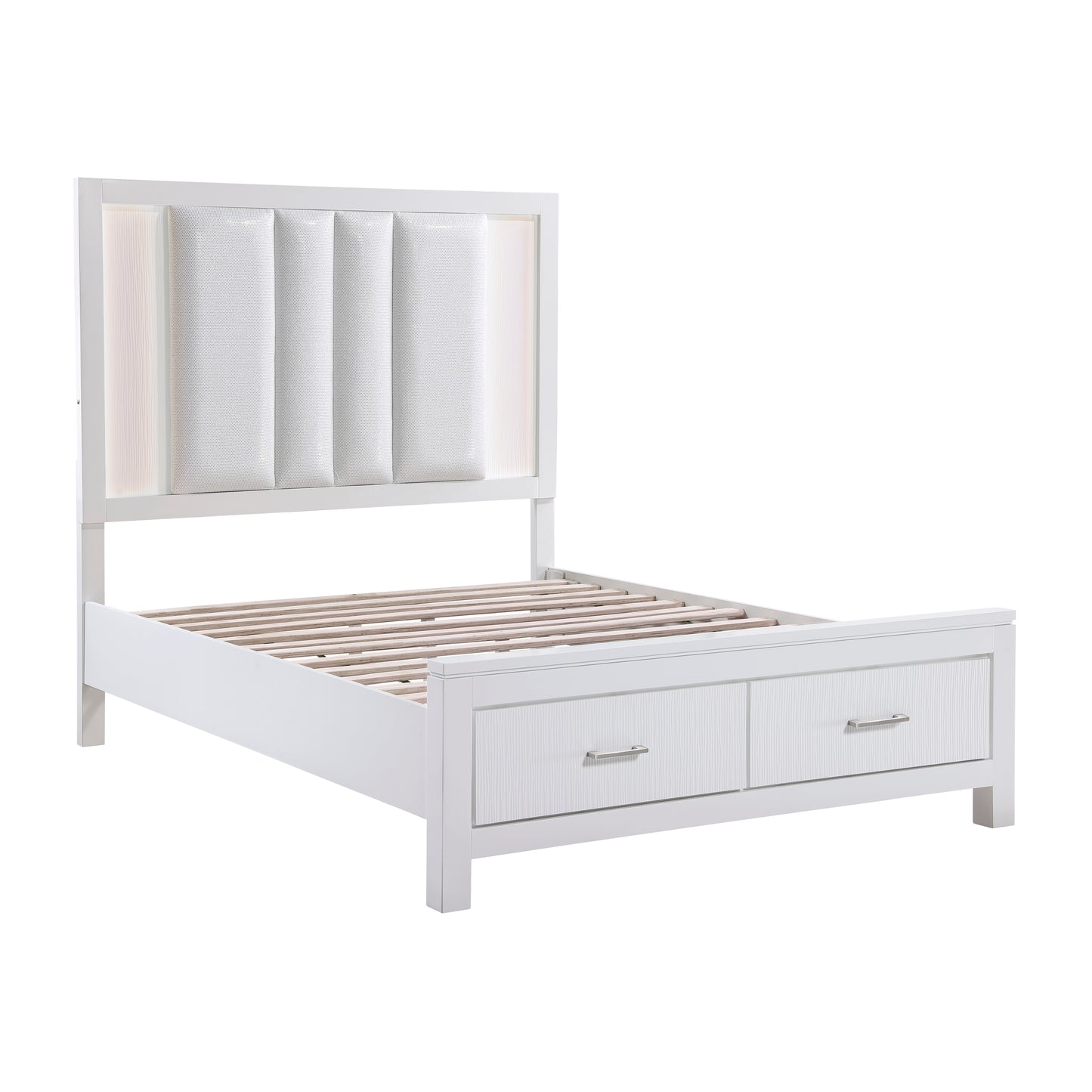 1486K-1EK* - (3) Eastern King Platform Bed with Footboard Storage