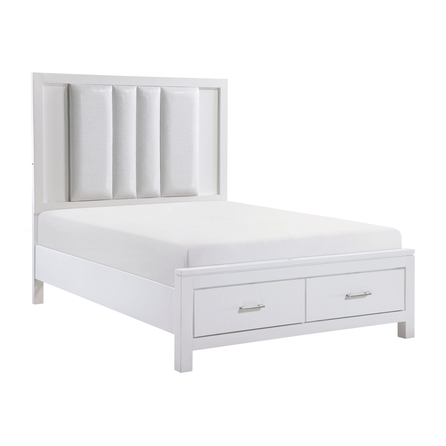 1486K-1CK* - (3) California King Platform Bed with Footboard Storage