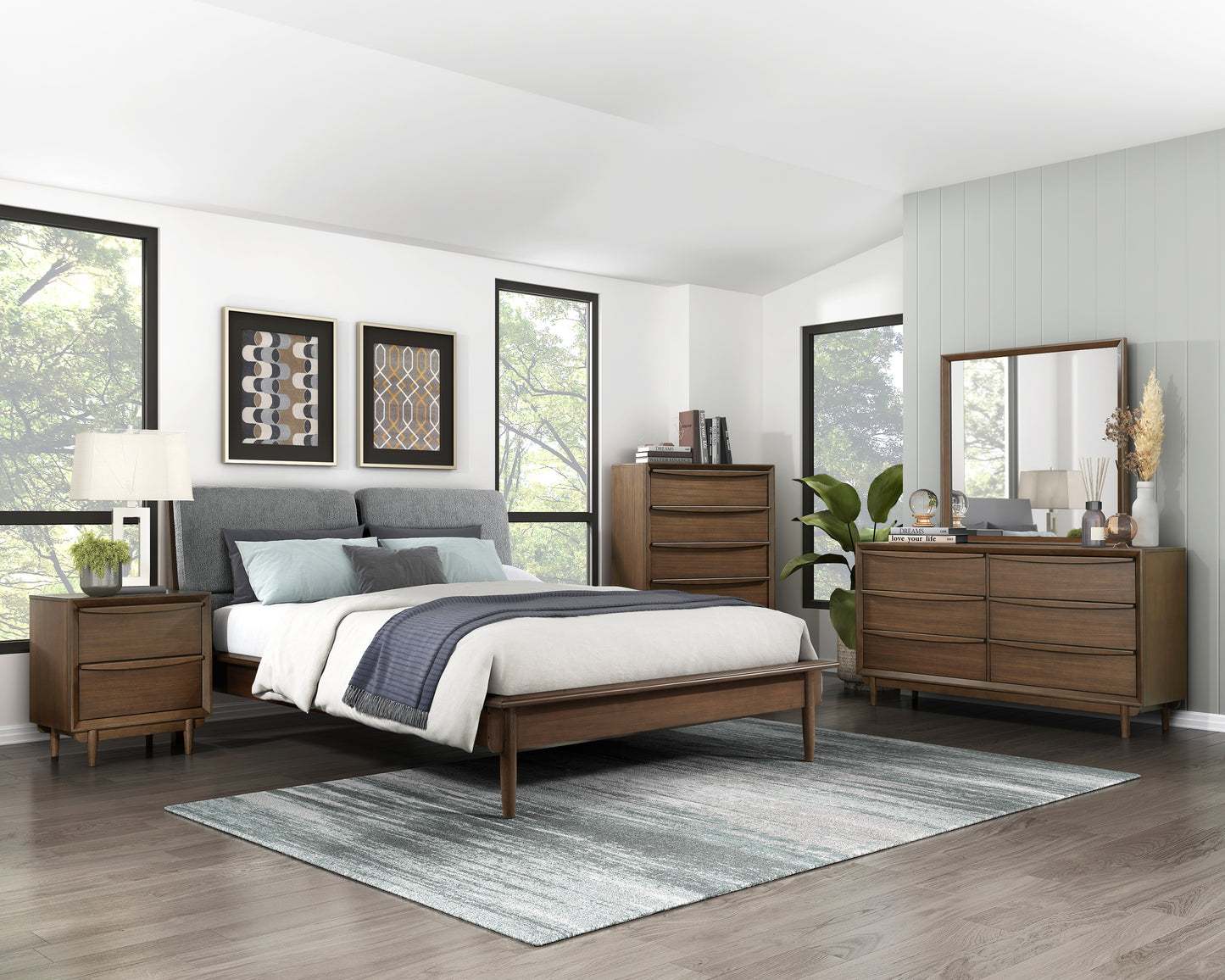 1501-1* - (3) Queen Platform Bed