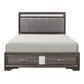 1505K-1EK* - (3) Eastern King Platform Bed with Footboard Storage
