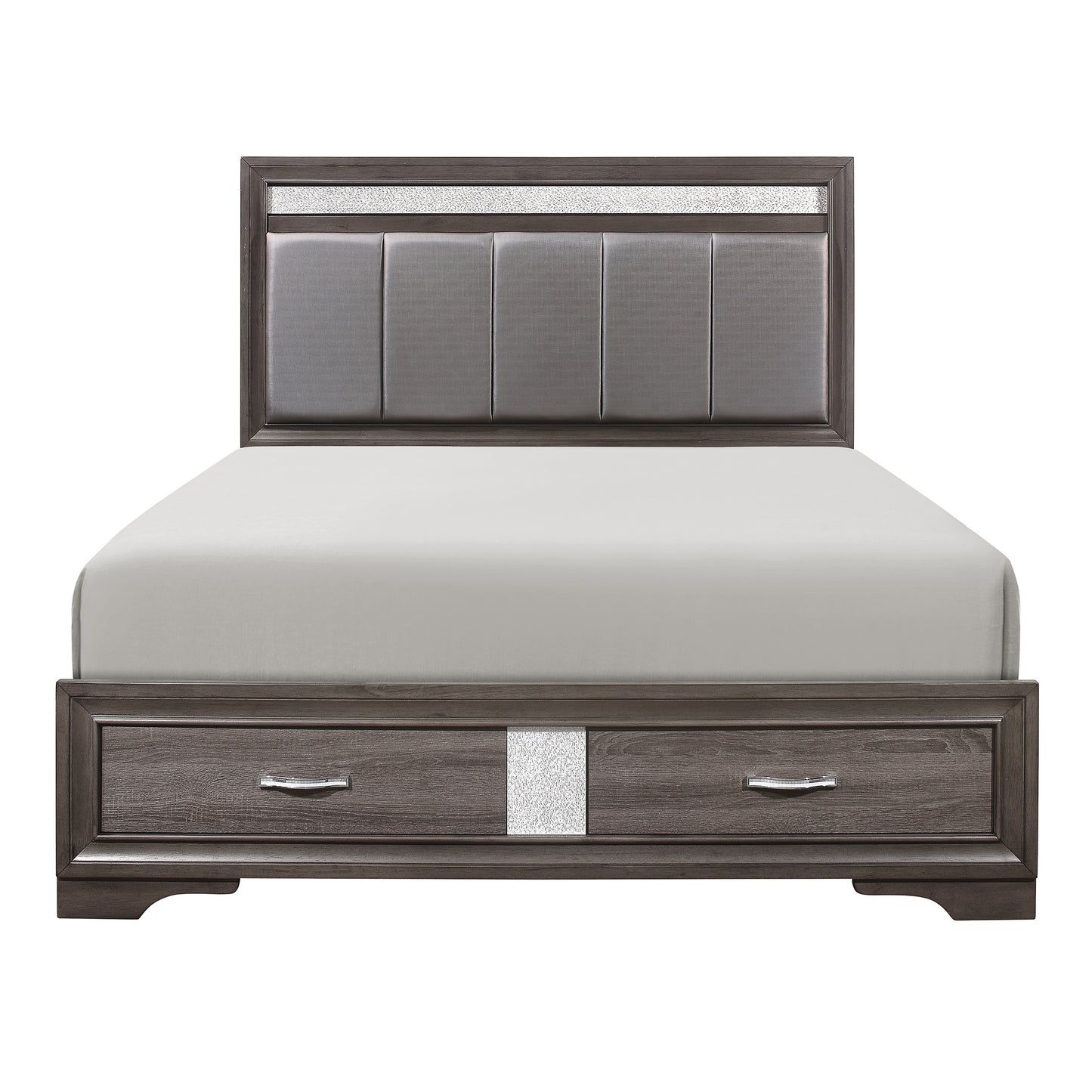 1505K-1CK* - (3) California King Platform Bed with Footboard Storage