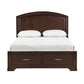 1520CHK-1CK* - (3) California King Platform Bed with Footboard Storage