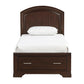 1520CHT-1* - (3) Twin Platform Bed with Footboard Storage