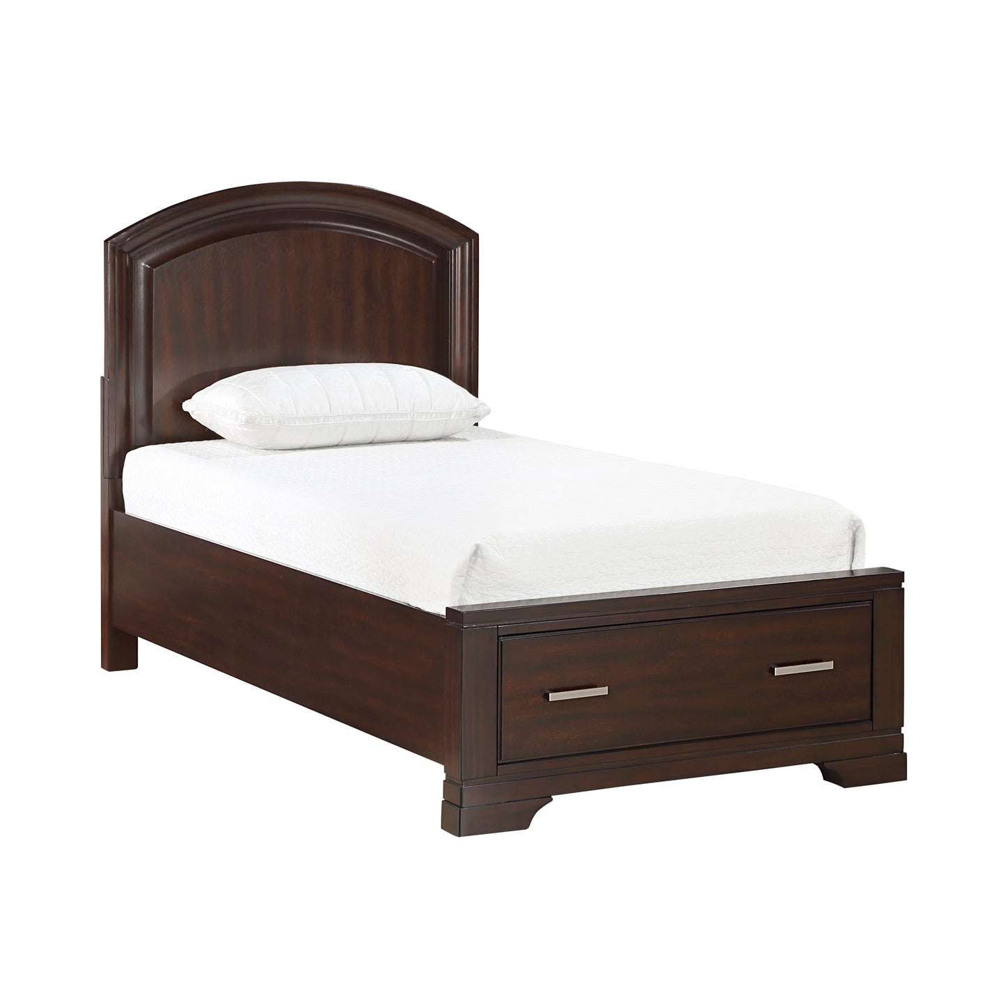 1520CHT-1* - (3) Twin Platform Bed with Footboard Storage