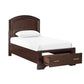 1520CHT-1* - (3) Twin Platform Bed with Footboard Storage