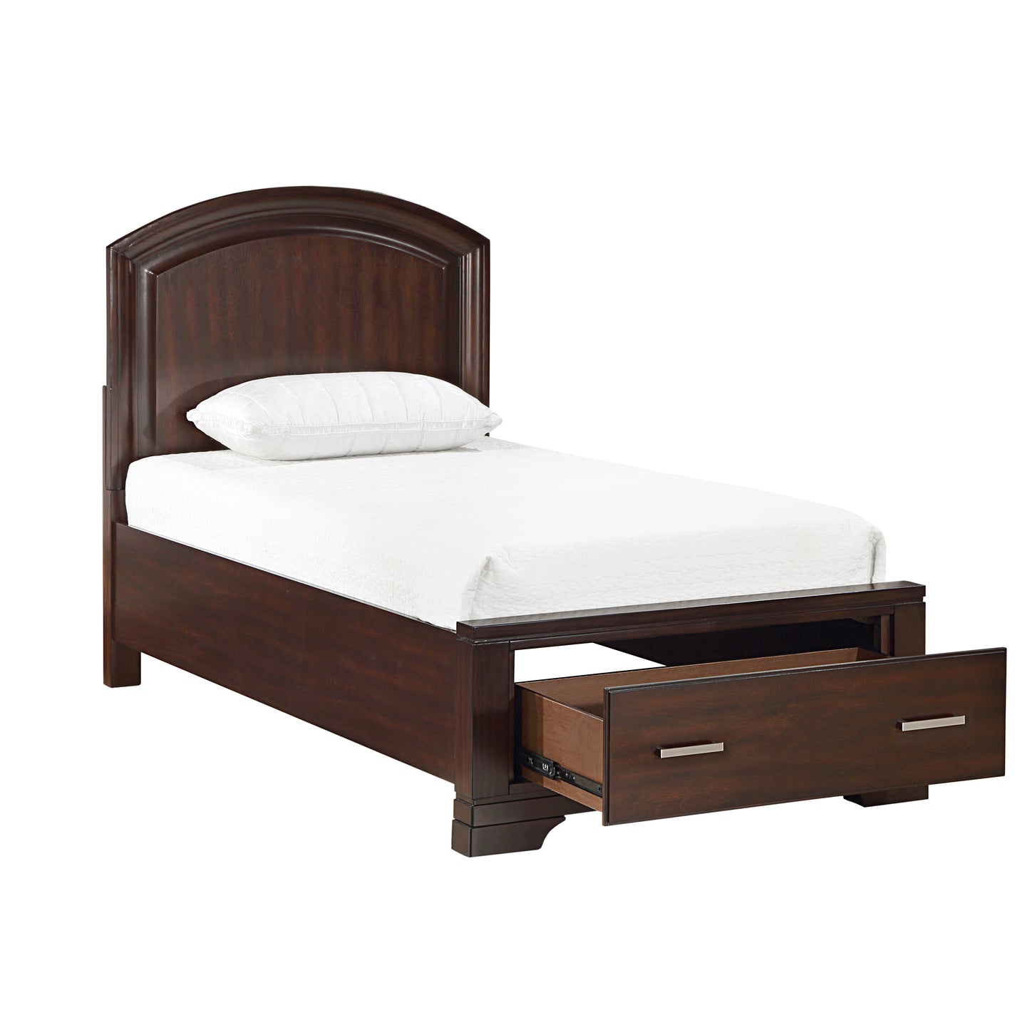 1520CHT-1* - (3) Twin Platform Bed with Footboard Storage