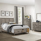1526K-1CK* - (3) California King Platform Bed with Footboard Storage