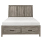 1526K-1EK* - (3) Eastern King Platform Bed with Footboard Storage
