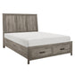 1526-1* - (3) Queen Platform Bed with Footboard Storage