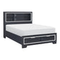 1553-1* - (3) Queen Platform Bed with Footboard Storage