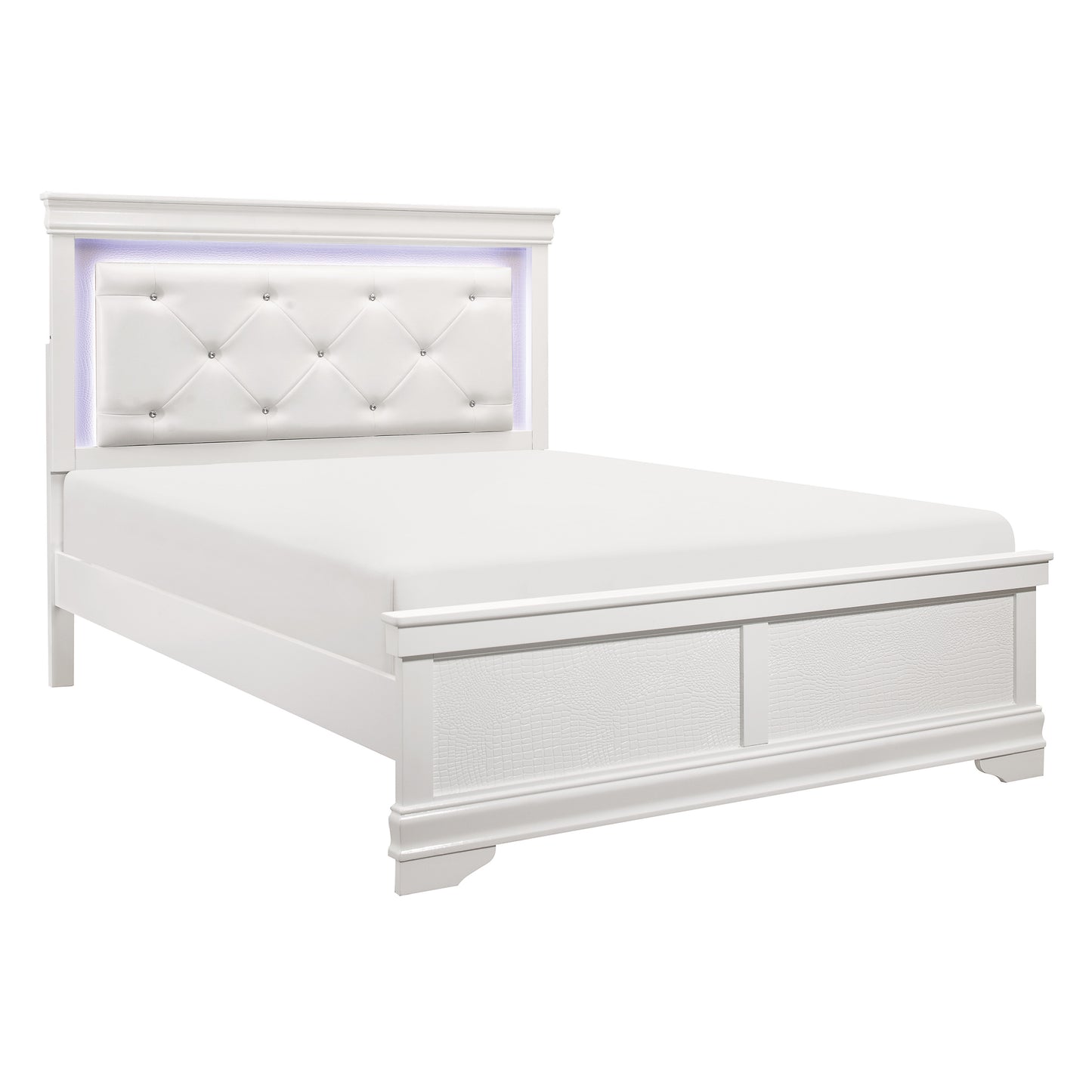 1556WK-1EK* - (2) Eastern King Bed with LED Lighting
