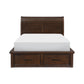 1559K-1CK* - (4) California King Platform Bed with Storage Footboard and Side Rails