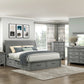 1559DG-1* - (4) Queen Platform Bed with Storage Footboard and Side Rails