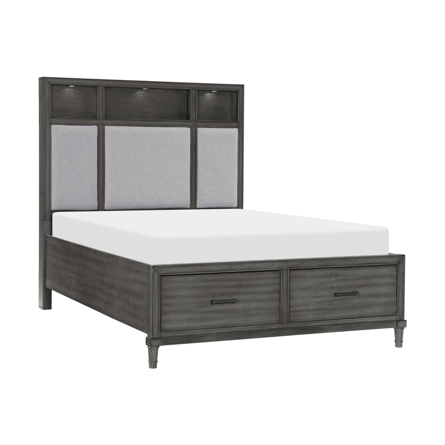1573-1* - (3) Queen Platform Bed
