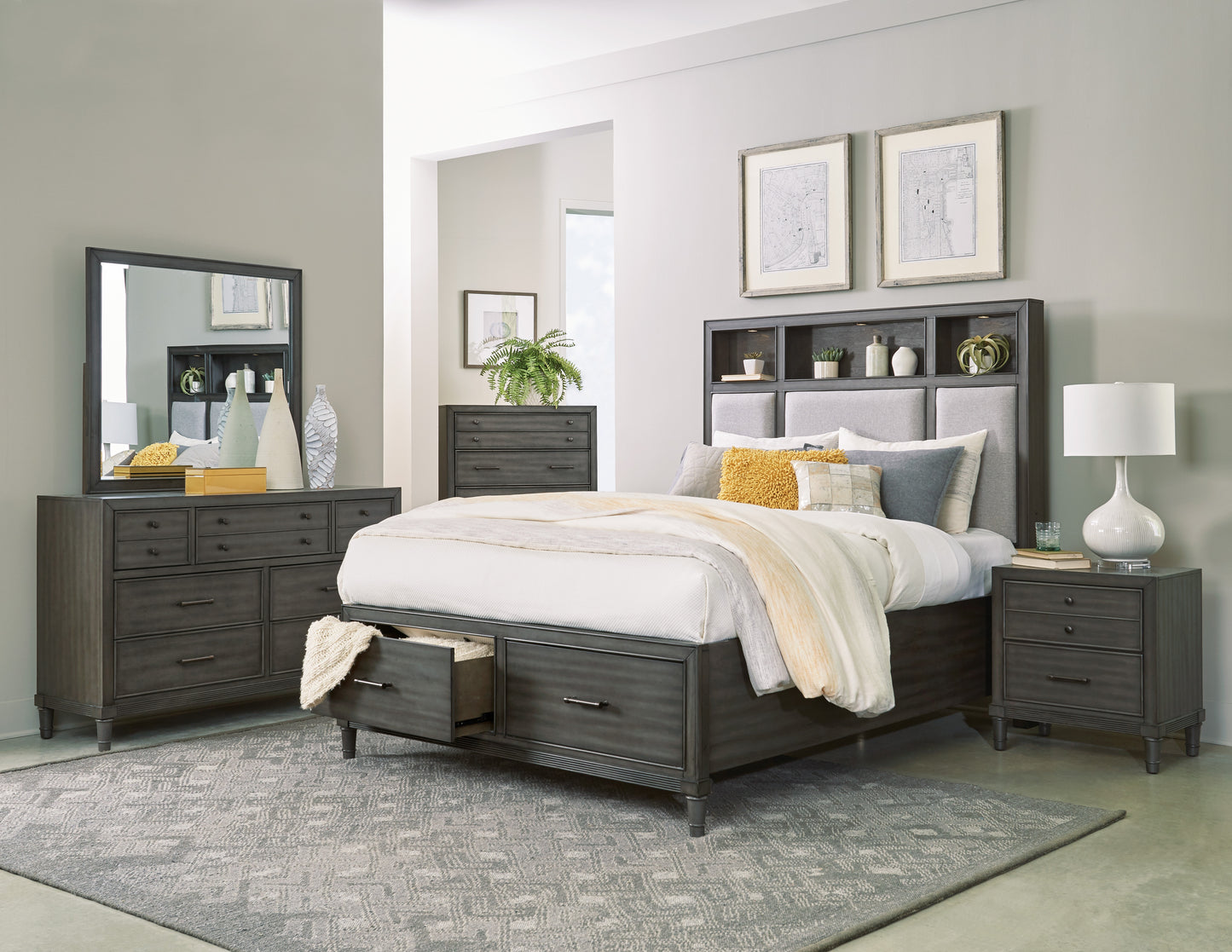 1573K-1EK* - (3) Eastern King Platform Bed