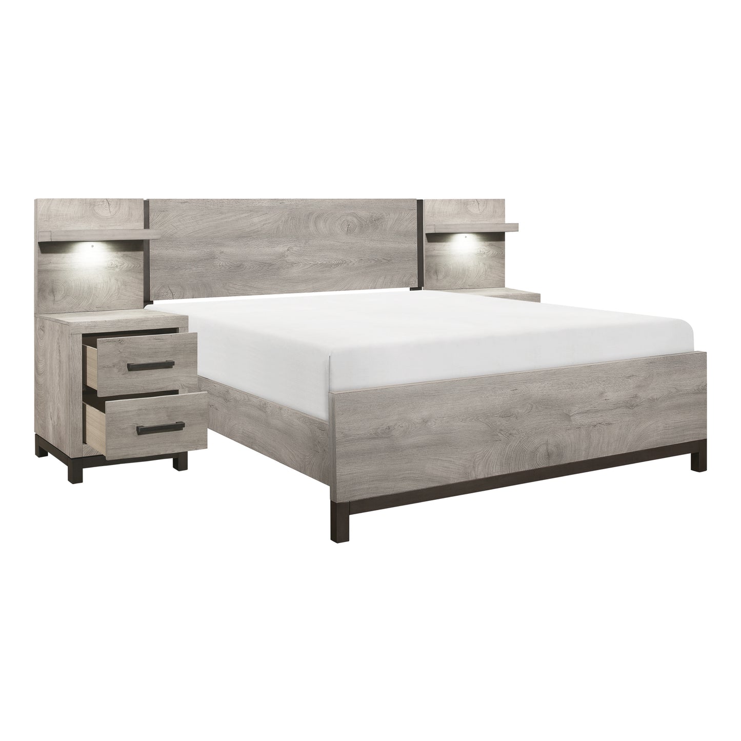 1577-1*WB - 5pc Set Queen Wall Bed (QB+2NS+2NS-P)