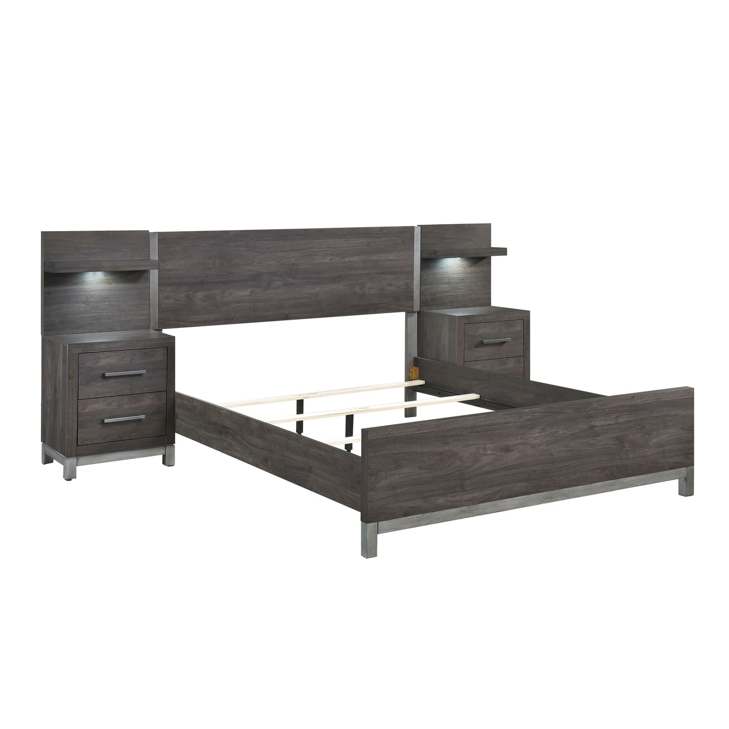 1577DG-1*WB - 5pc Set Queen Wall Bed (QB+2NS+2NS-P)