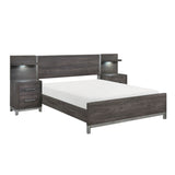 1577DG-1*WB - 5pc Set Queen Wall Bed (QB+2NS+2NS-P)