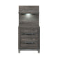 1577DG-4P* - (2) Night Stand with Wall Panel