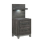 1577DG-4P* - (2) Night Stand with Wall Panel