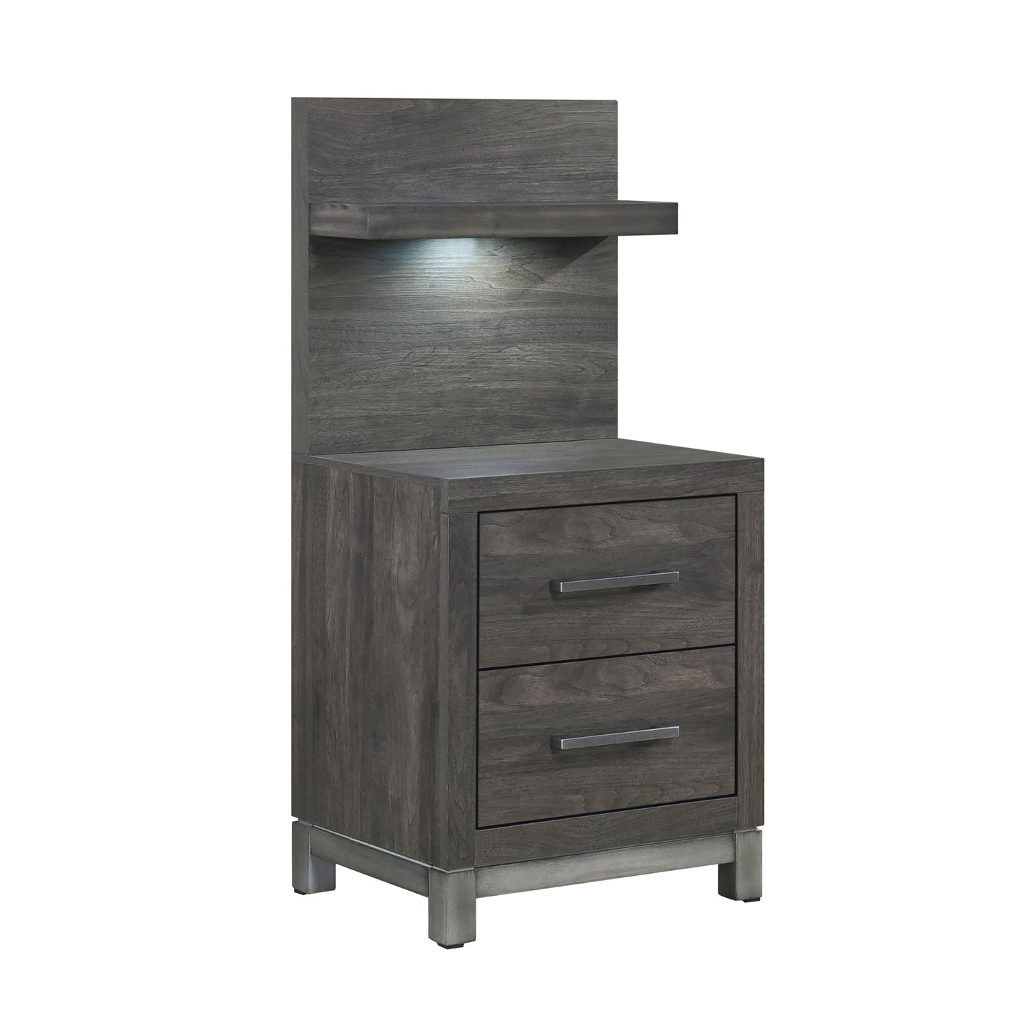 1577DG-4P* - (2) Night Stand with Wall Panel