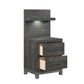 1577DG-4P* - (2) Night Stand with Wall Panel