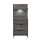 1577DG-4P* - (2) Night Stand with Wall Panel