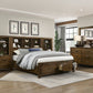 1592F-1* - (3) Full Platform Bed with Footboard Storage
