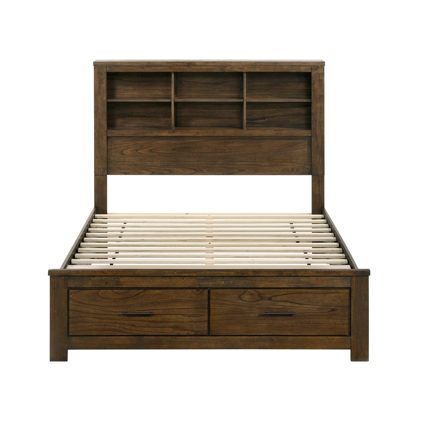 1592F-1* - (3) Full Platform Bed with Footboard Storage