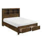 1592K-1EK* - (3) Eastern King Platform Bed with Footboard Storage