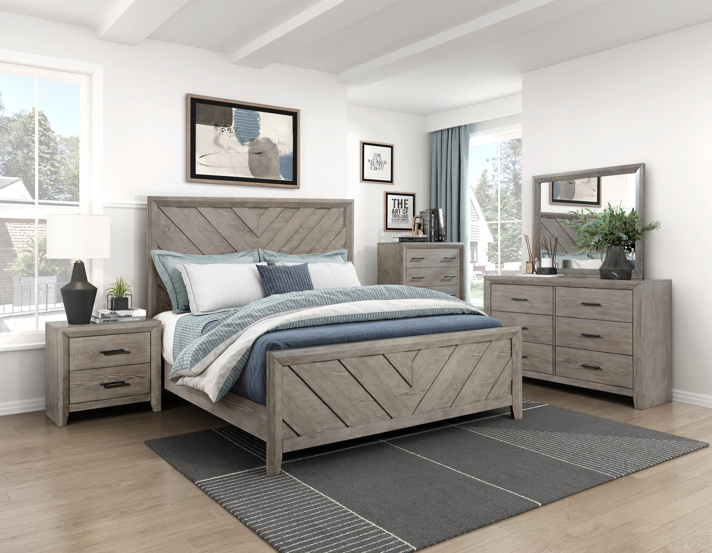 1598K-1CK* - (3) California King Bed