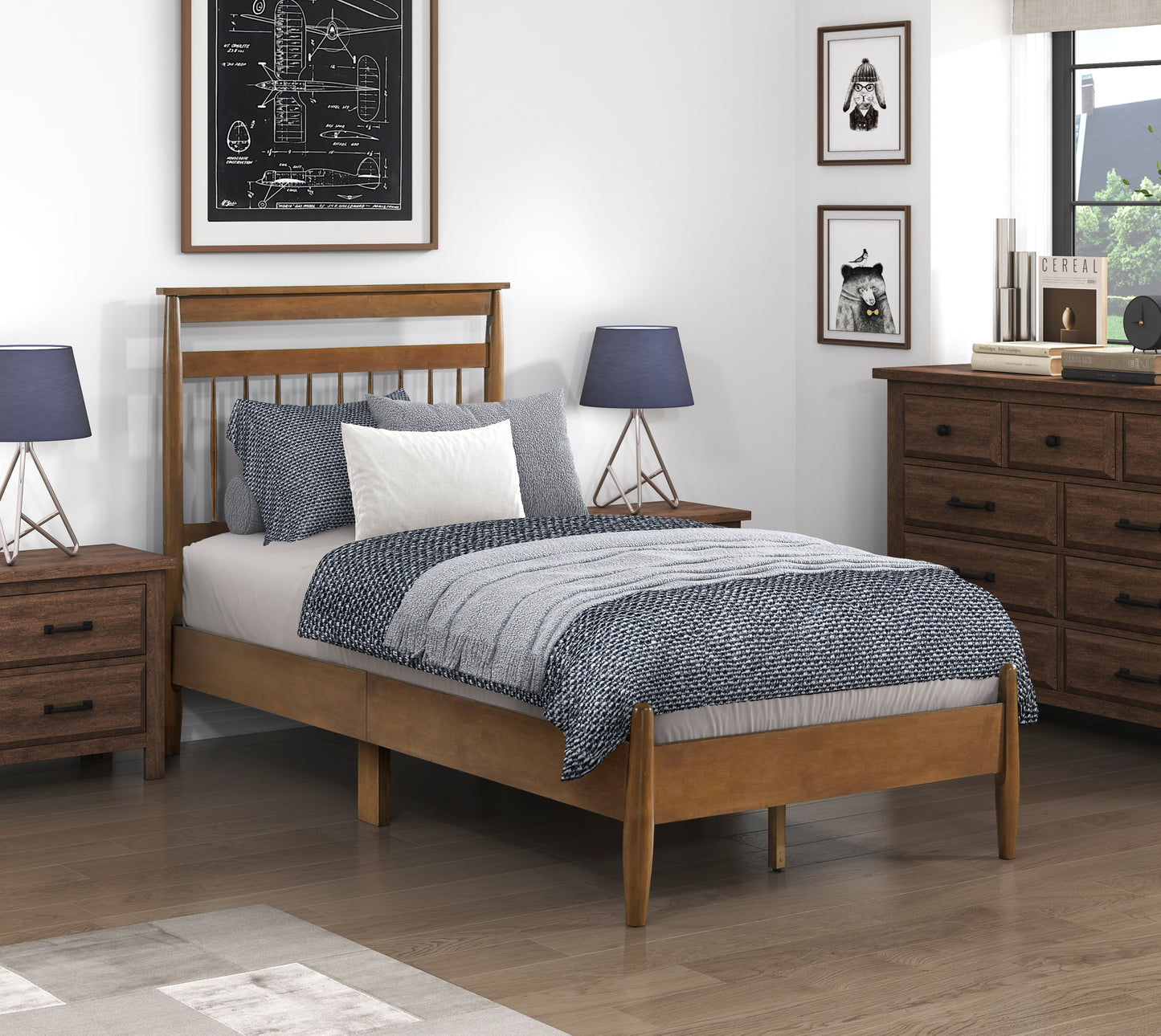 1599T-1 - Twin Platform Bed