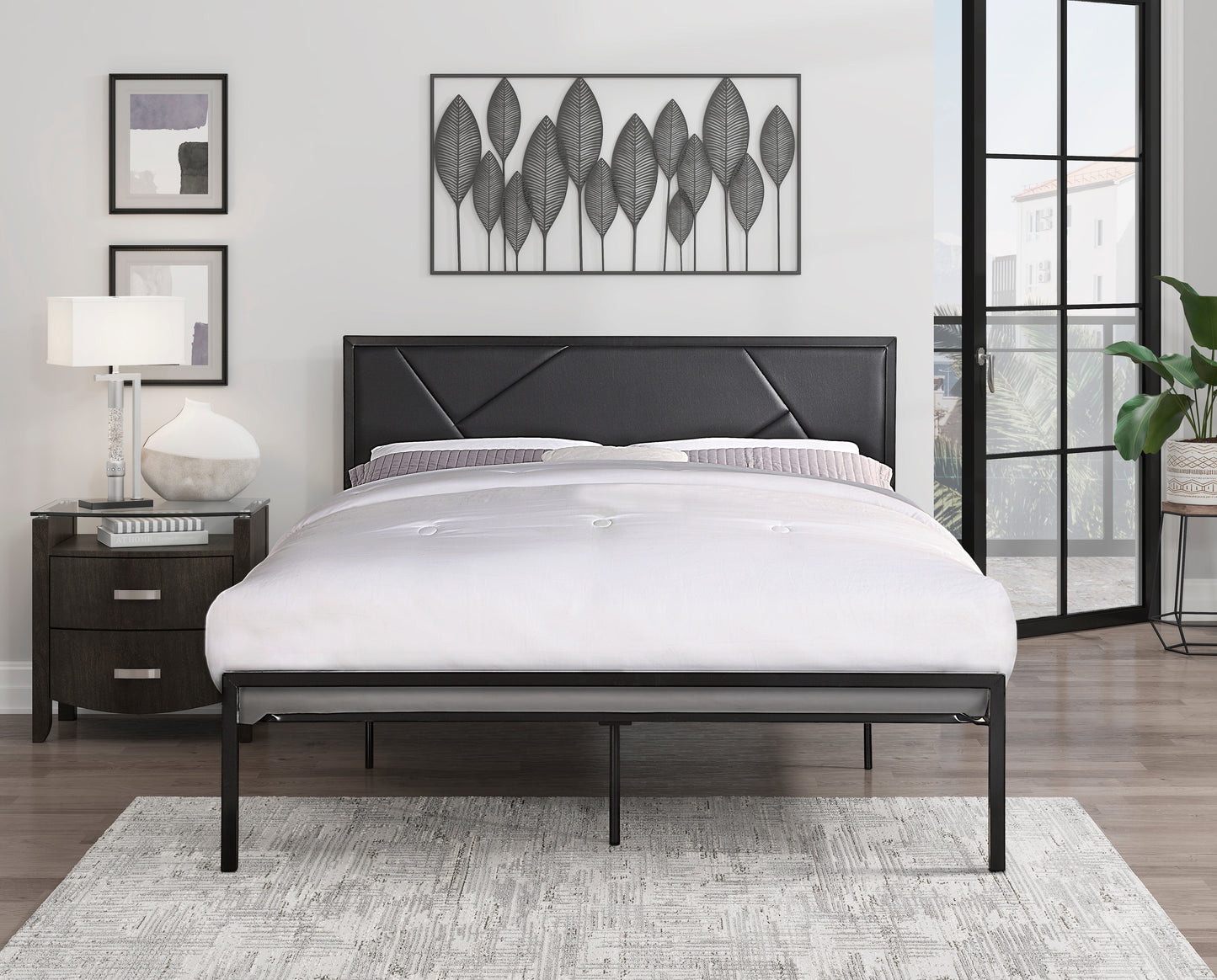 1602BK-1 - Queen Platform Bed