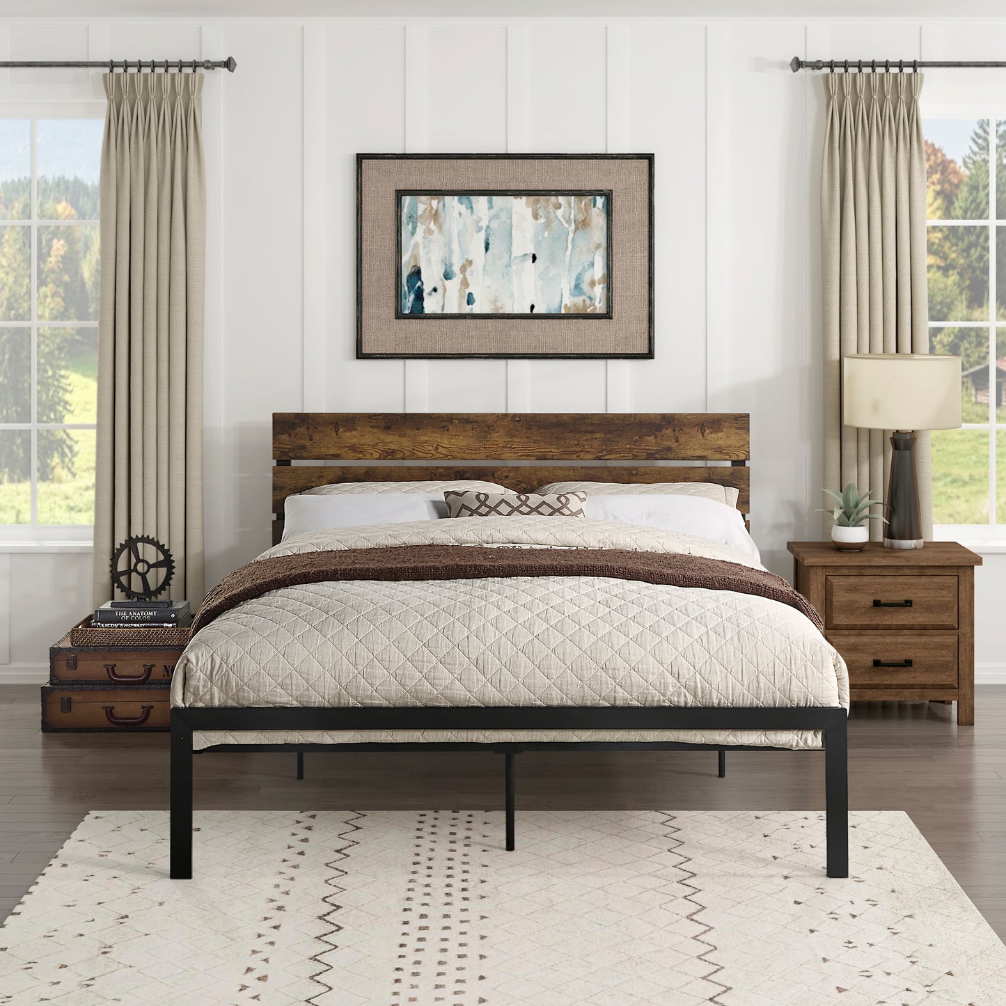 1611-1 - Queen Platform Bed