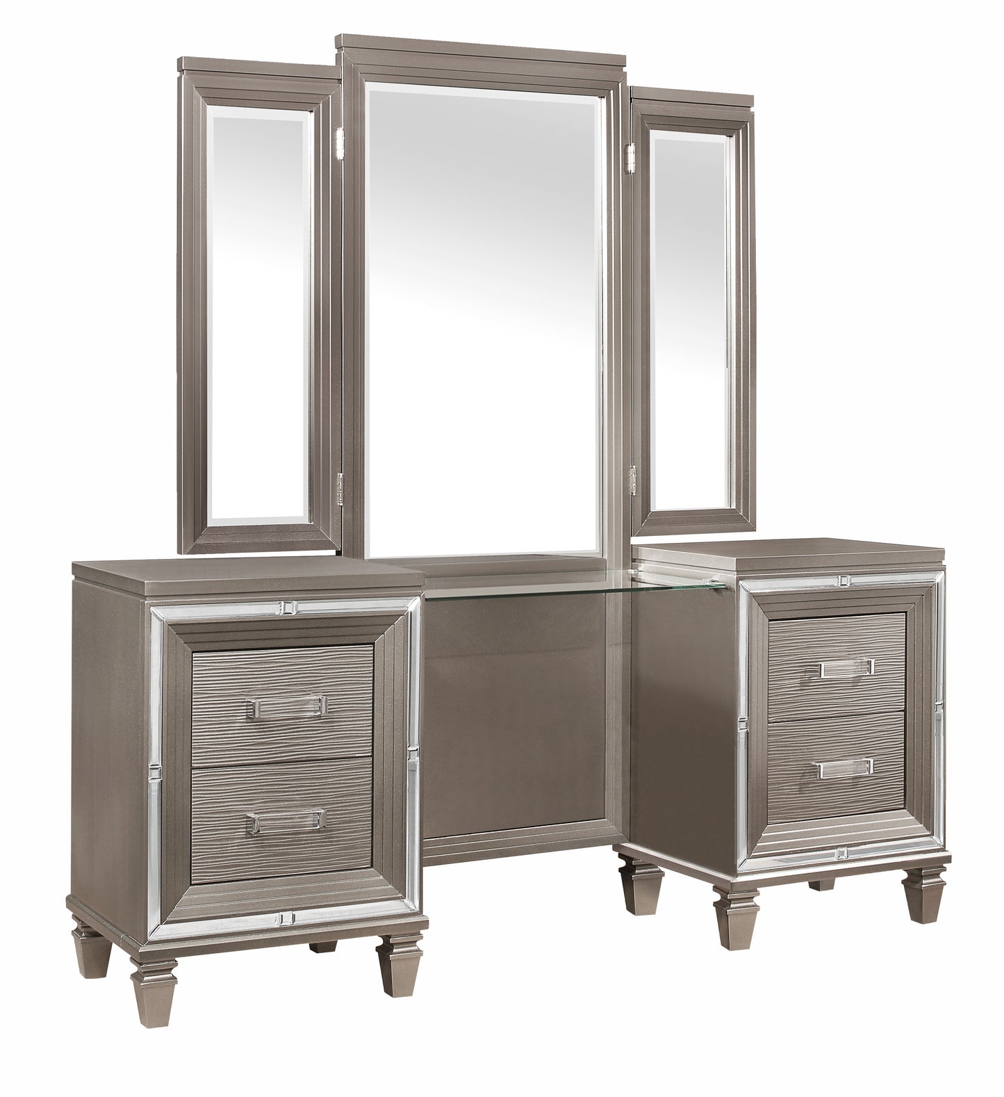 1616-15* - (3)Vanity Dresser with Mirror