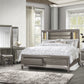 1616K-1EK* - (3)Eastern King Platform Bed with Footboard Storage, LED Lighting